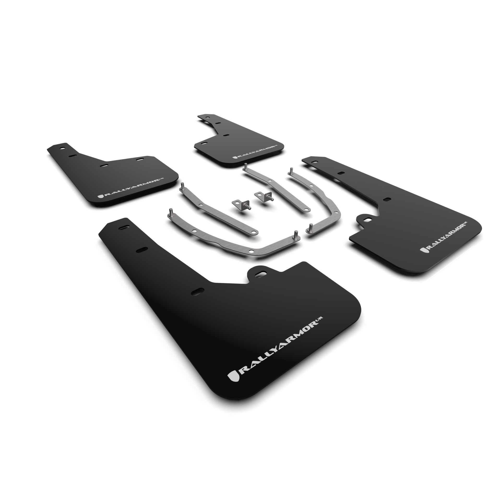 Rally Armor MF75-UR-BLK-WH - 2022-24 Hyundai Tucson - Black Mud Flap/White Logo