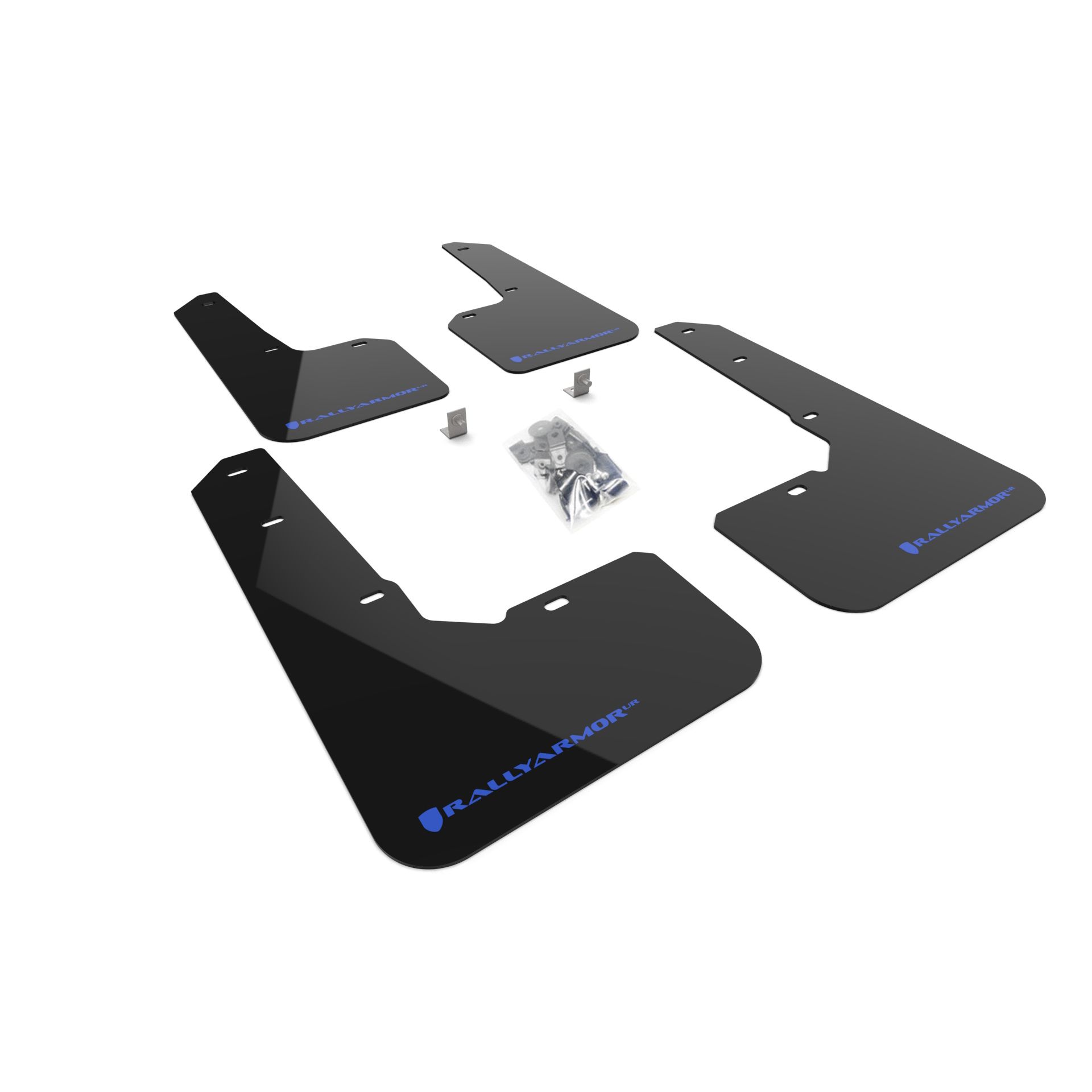 Rally Armor MF76-UR-BLK/BL - 2022-25 Subaru Outback Wilderness - Black Mud Flap/Blue Logo