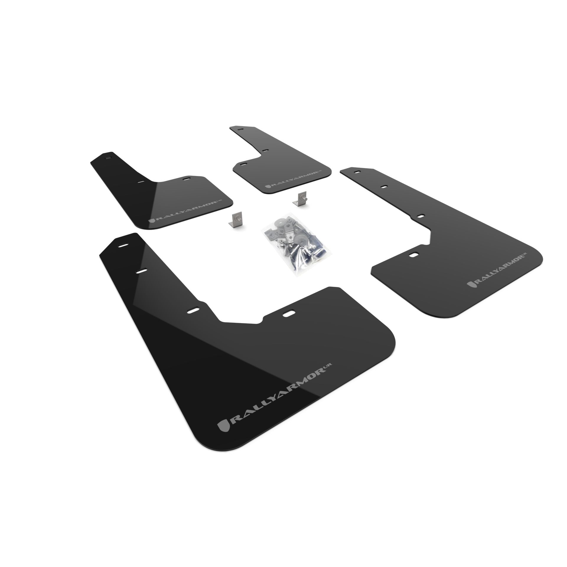 Rally Armor MF76-UR-BLK/GRY - 2022-25 Subaru Outback Wilderness - Black Mud Flap/Grey Logo