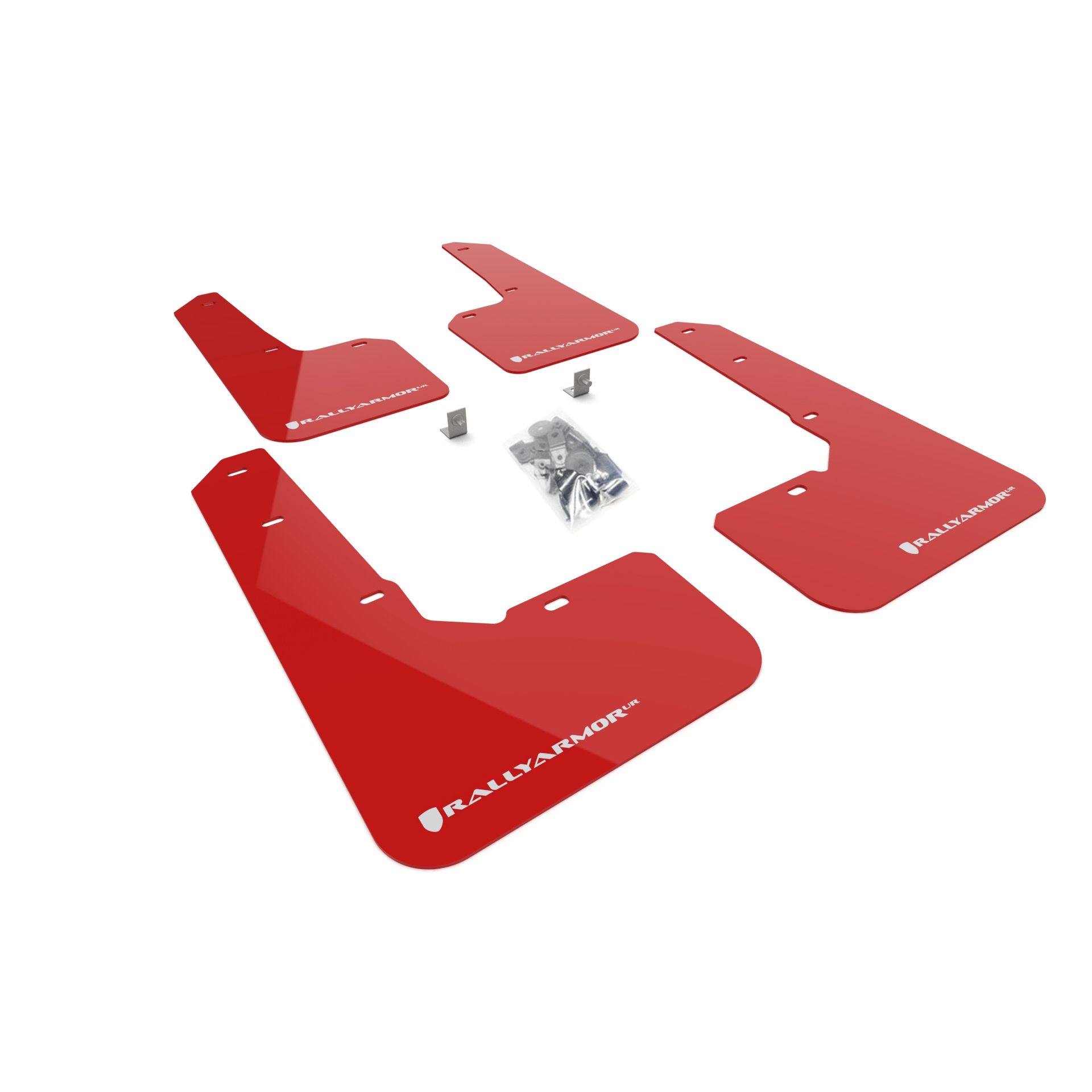 Rally Armor MF76-UR-RD/WH - 2022-25 Subaru Outback Wilderness - Red Mud Flap/White Logo