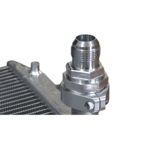 Weld Free 16AN Compression Fitting; Fits 1.25-1.35"; Polished; Billet