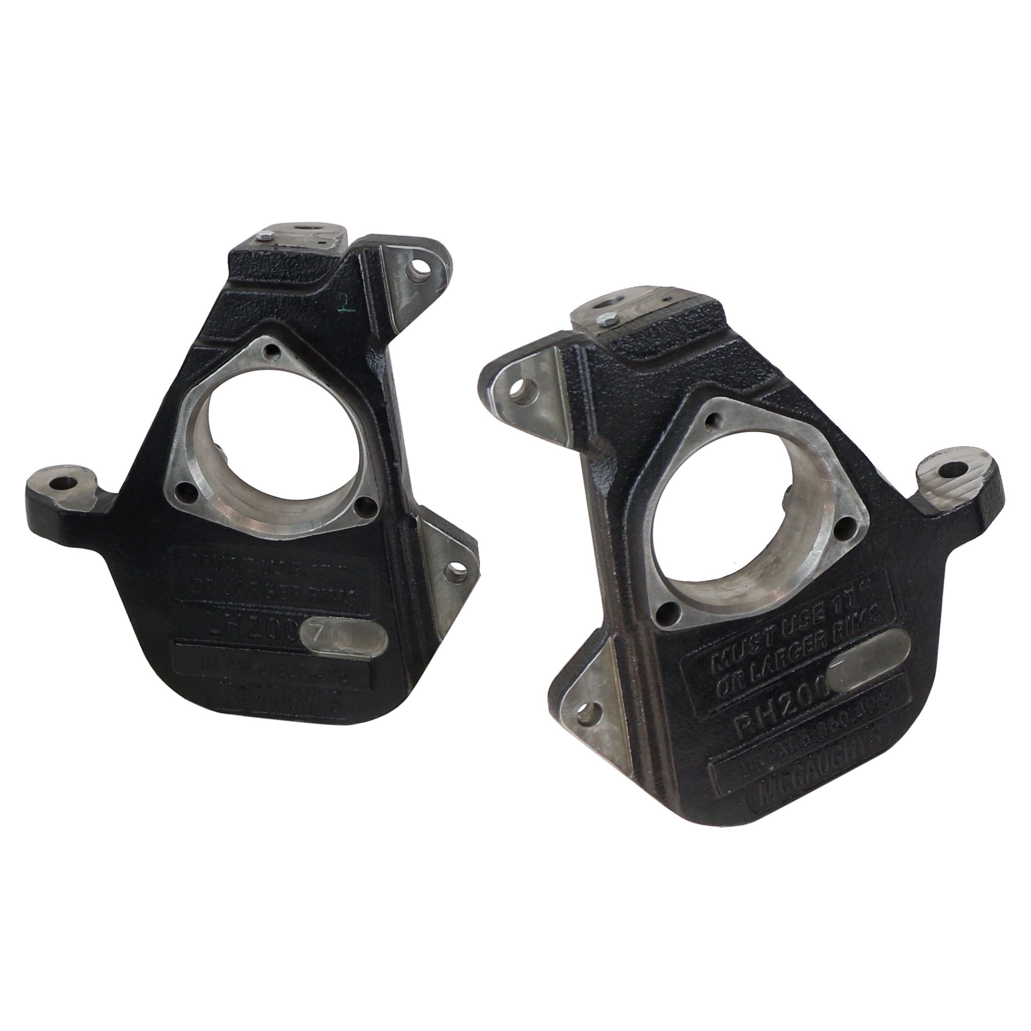 2" drop spindles for 2007-2016 Silverado 1500 w/ OE cast steel arms.