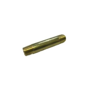 2" 1/8 NPT brass pipe nipple.