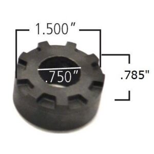 Delrin control arm bushing, 1.5" Large OD,.750 ID, .785" OAL