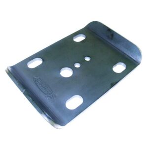 U-Bolt plate, 1/4" thick with 5.5" x 7.5" hole spacing.