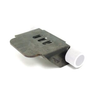 Lower air spring mount for 2" tube.