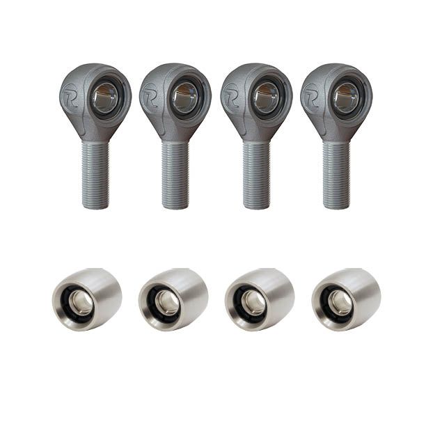 R-Joint 8 Pack - Weld-On. Includes 4 RH threaded R-Joints and 4 weld on R-Joints