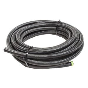 Snow Performance 12 Black Nylon Braided Stainless PTFE Hose - 30Ft.