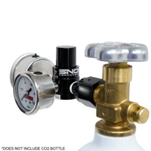 Billet Fixed CO2 Regulator (100PSI) with Gauges