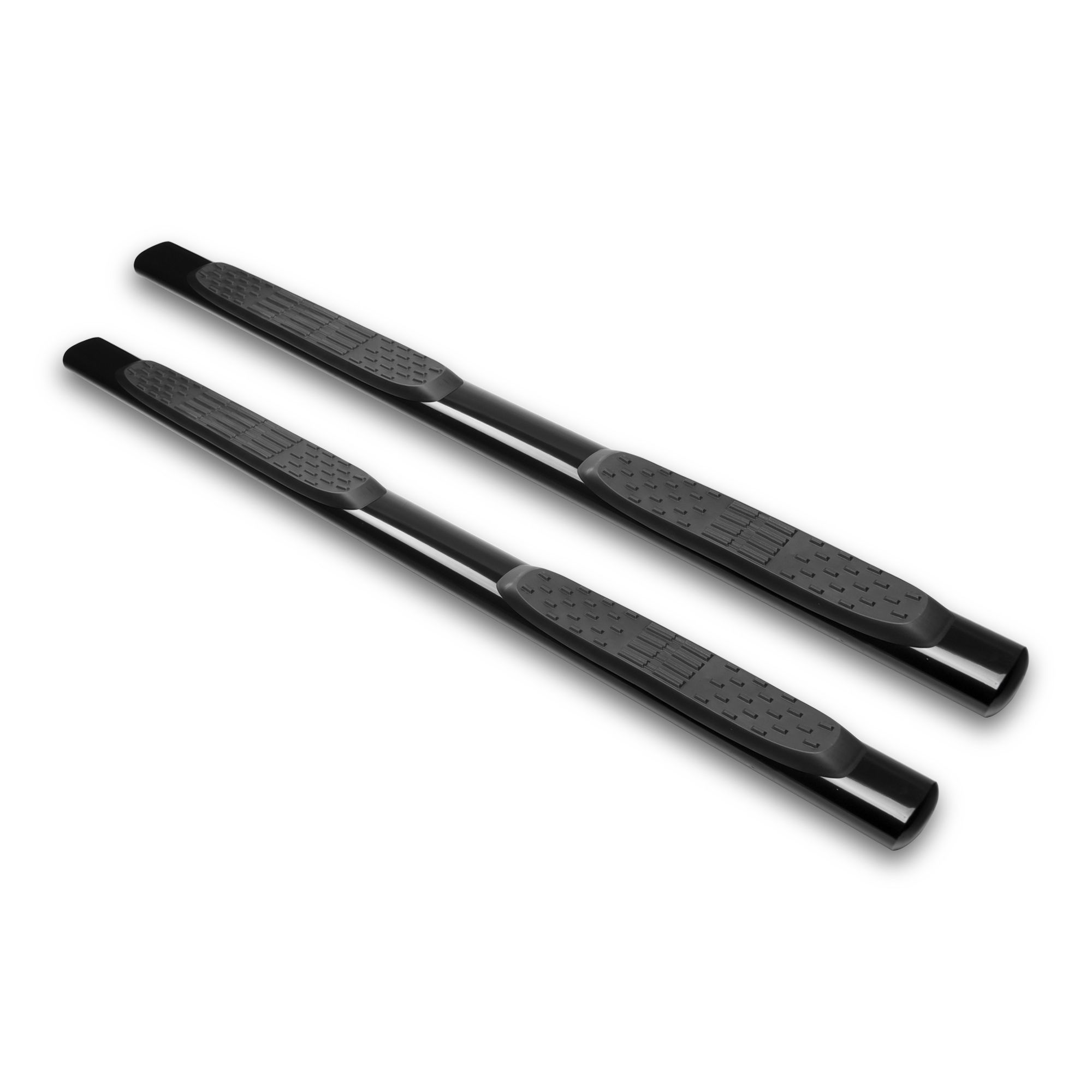 Armordillo 1999-2016 Ford Super Duty F-450 - Supercrew  4in. Oval Matte Black Side Step bars