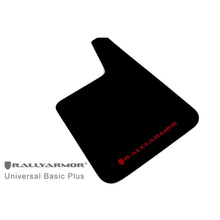 Rally Armor MF20-BAS-RD - Universal - Black Mud Flap/Red Logo