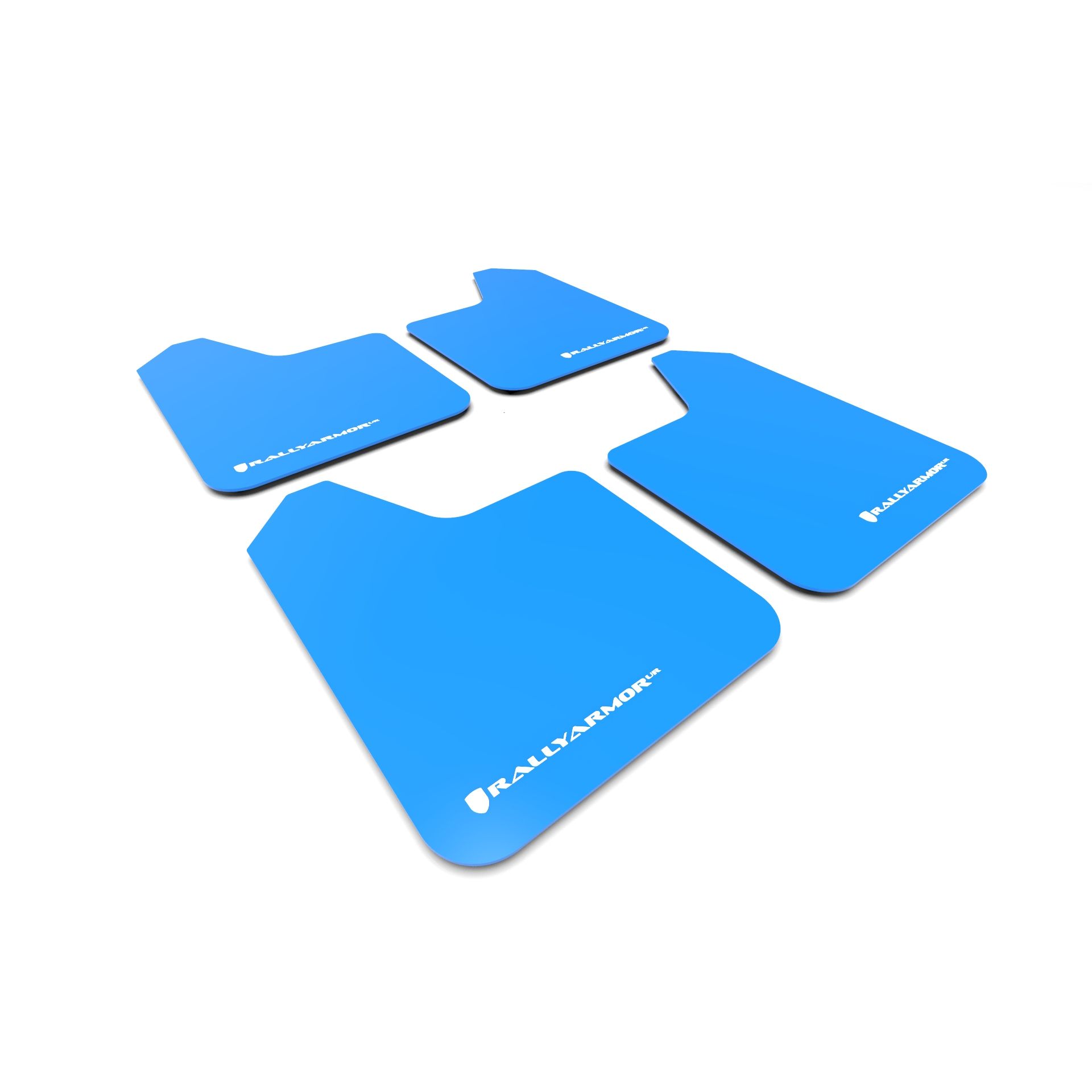 Rally Armor MF12-UR-BL/WH - Universal - Blue Mud Flap/White Logo