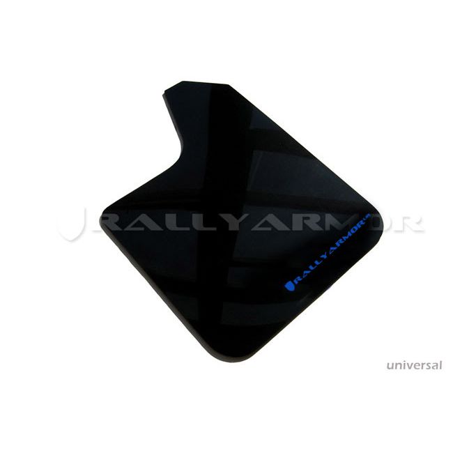 Rally Armor MF12-UR-BLK/BL - Universal - Black Mud Flap/Blue Logo