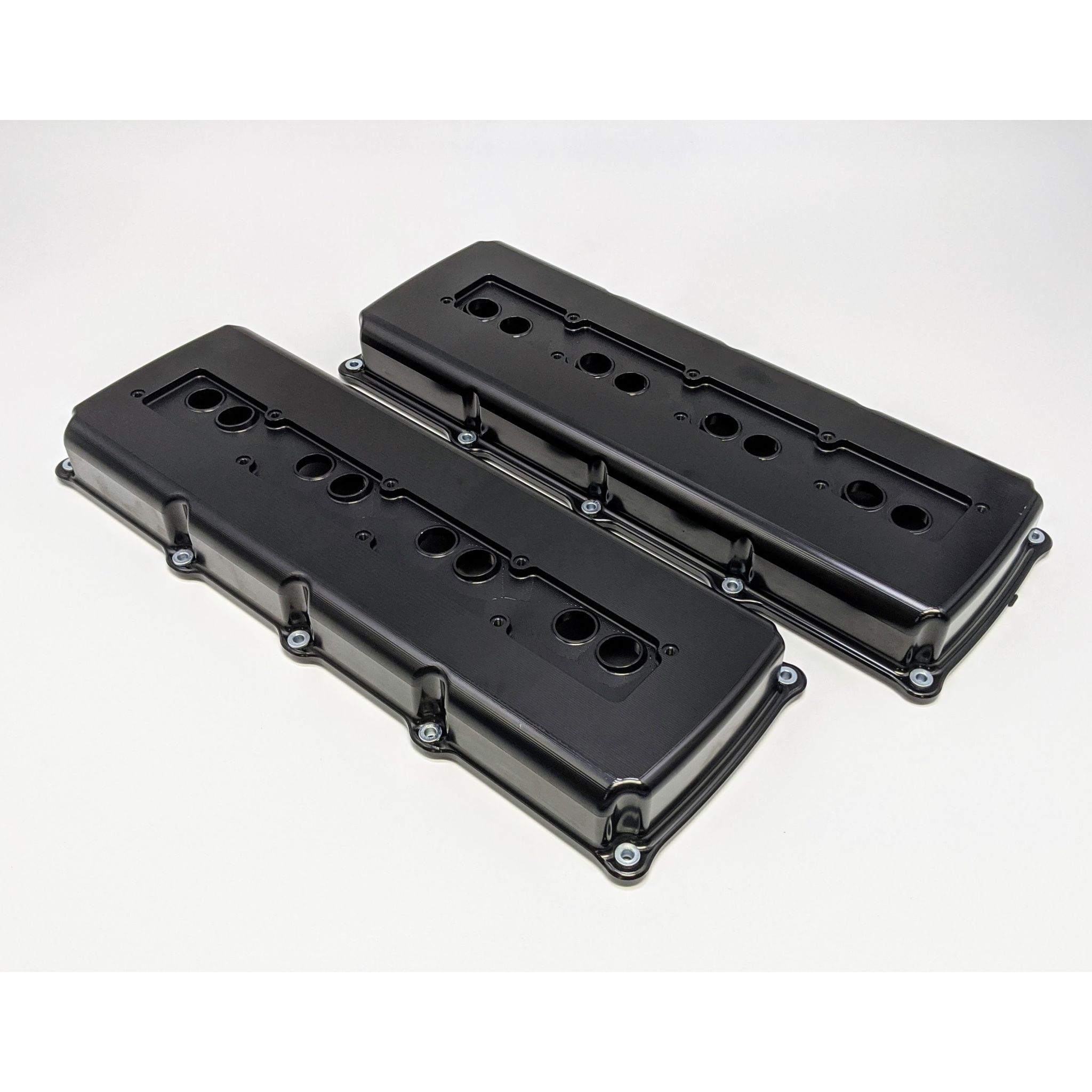 Granatelli Dodge HEMI Valve Cover Set, Billet. 5.7, 6.1, 6.2 & 6.4, Black Anodized